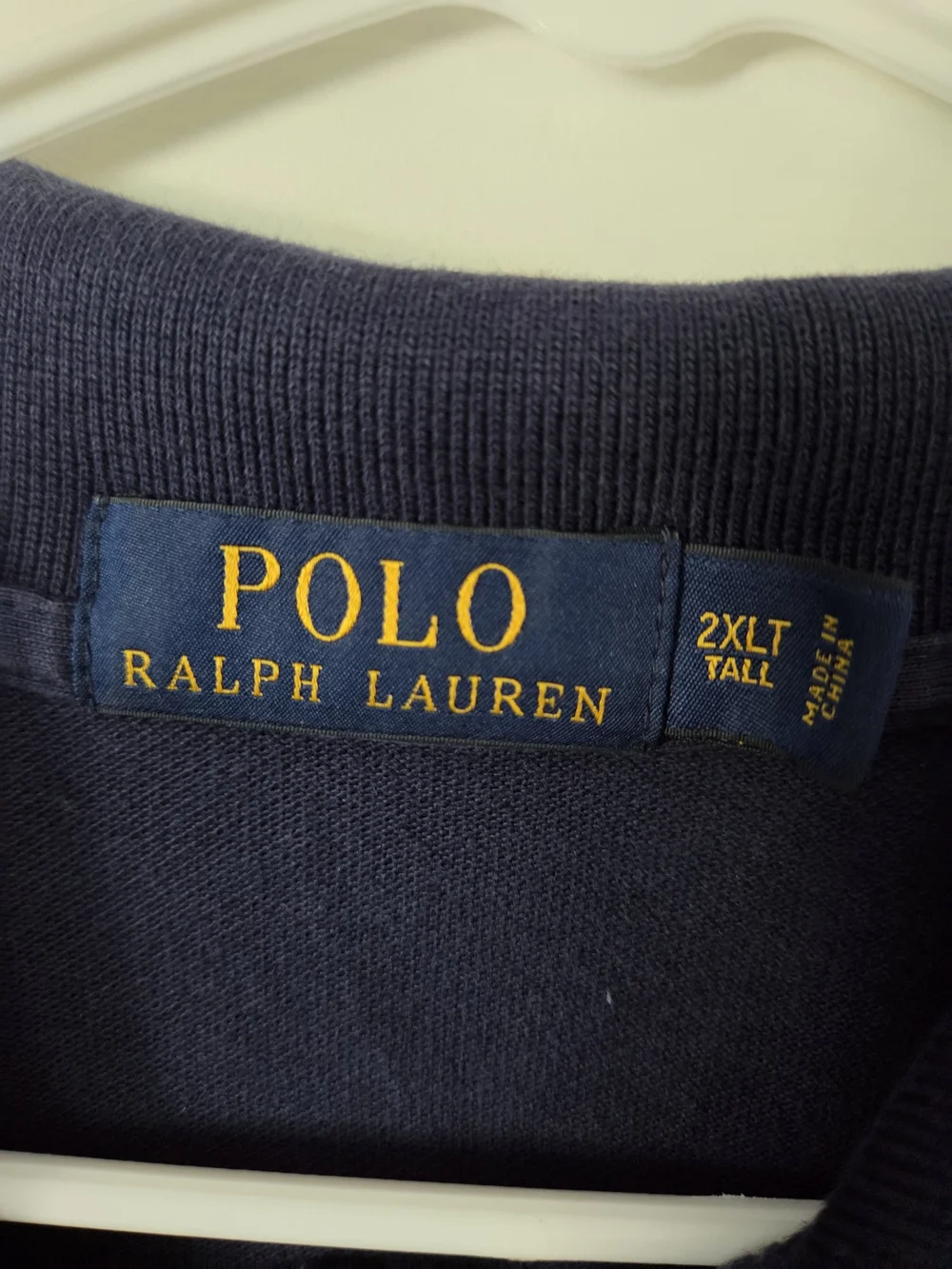 Polo by Ralph Lauren Navy Long-Sleeve Polo with Red Pony